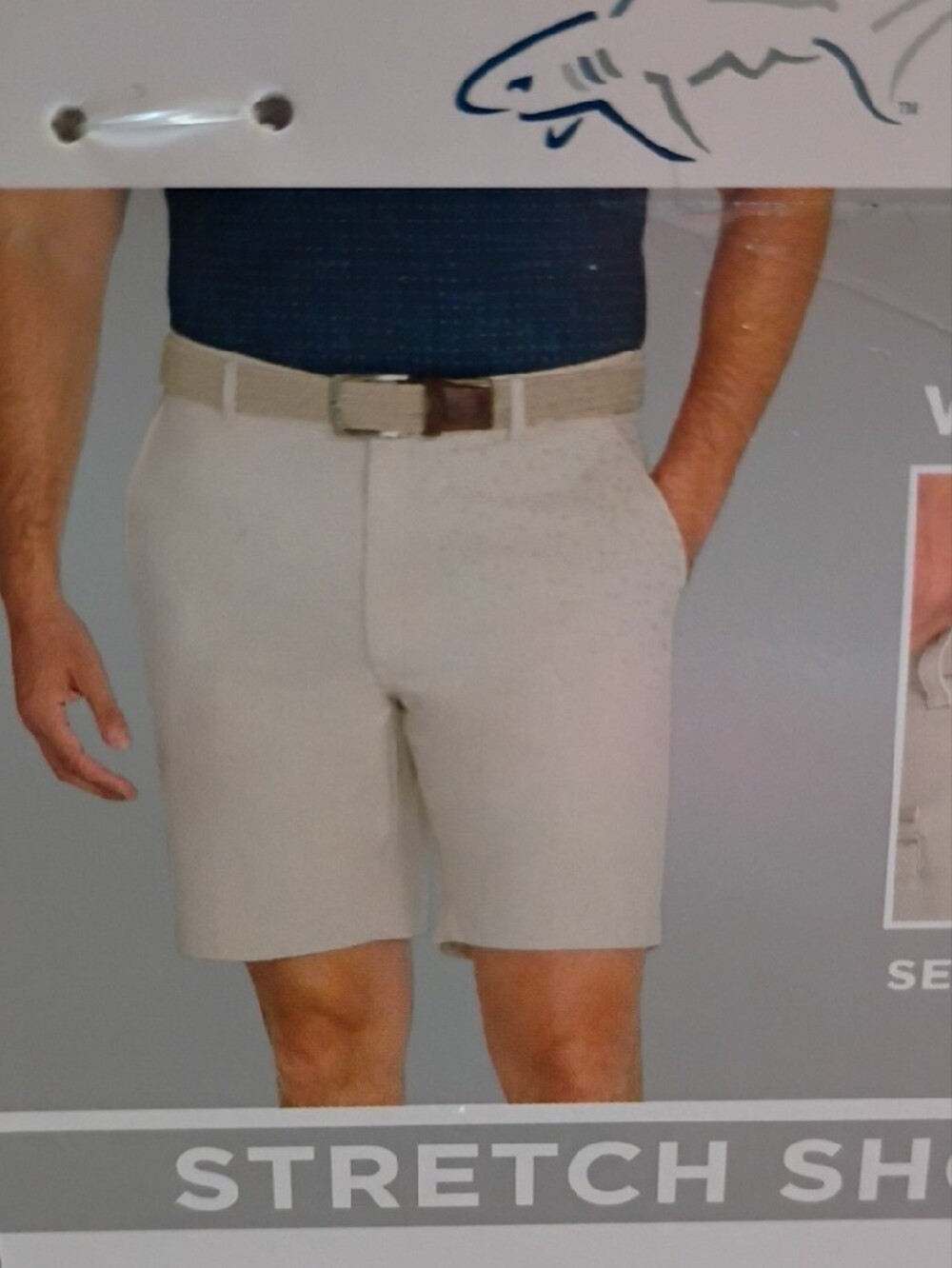 Greg Norman Khaki Stretch Performance Men’s Shorts - Moisture Wicking Size 38